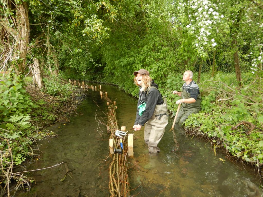 Photo of work in progress at Vicar's Brook