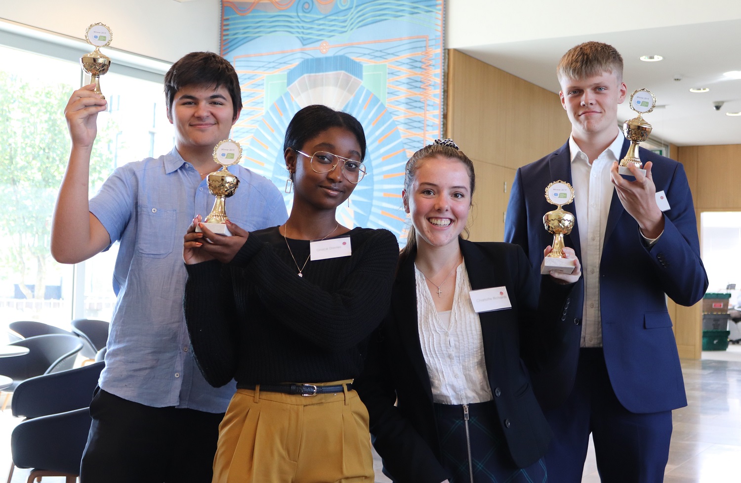 Photo of the winning Young Innovators' team