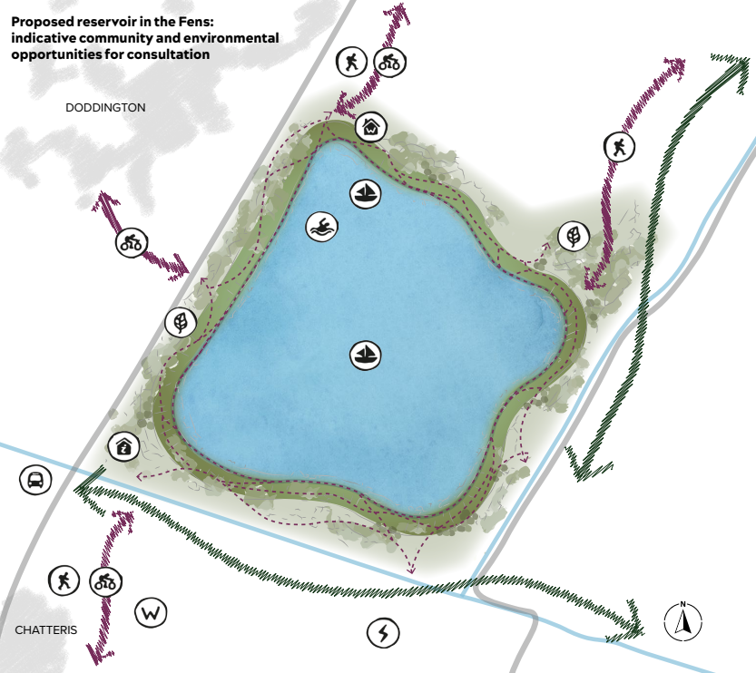 Concept plan of the new reservoir